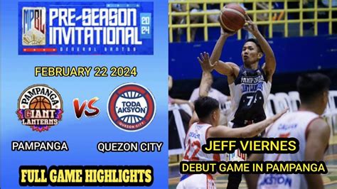 Mpbl Highlights Pampanga Vs Quezon City Mpbl Pre Season