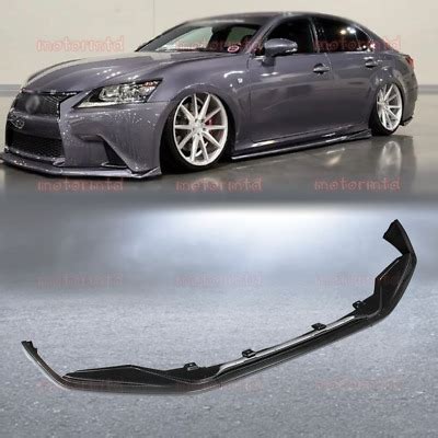 Front Bumper Splitter Lip Carbon Style For Lexus Gs Gs H F