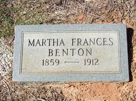 Martha Frances Tanner Benton 1859 1912 Find A Grave Memorial