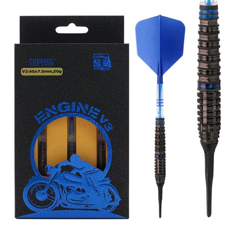 CUESOUL ENGINE V1 V6 18 19 20 21g Soft Tip 90 Tungsten Dart Set With