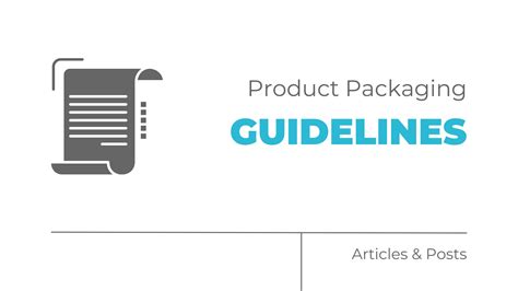 Product Packaging Guidelines Mock The Agency