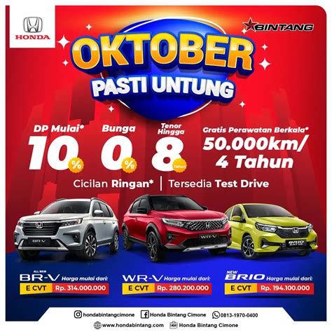 Promo Spesial Oktober 2023 Honda Bintang Cimone