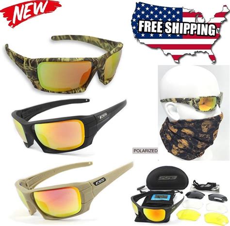 Ess Crossbow Military Grade Sunglasses Polarized Ballistic Tactical Goggles Mens Sunglasses