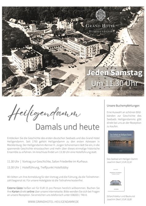 Heiligendamm Damals Und Heute Historischer Vortrag Im Grand Hotel