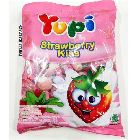 Jual Permen Yupi Strawberry Kiss Shopee Indonesia