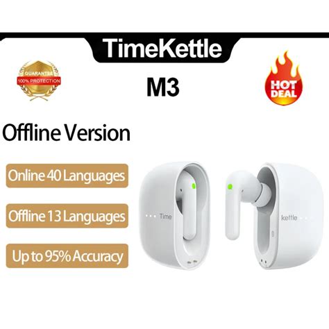 TimeKettle Auriculares M3 Para Traducci N De Voz Aud Fonos De Traducci