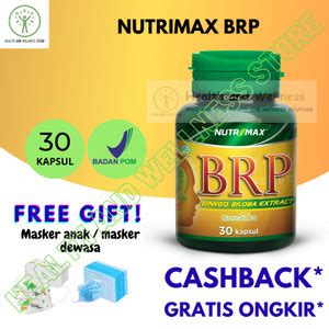 Jual Nutrimax Brp Brain Power Ginkgo Biloba Extract Tablet Suplemen