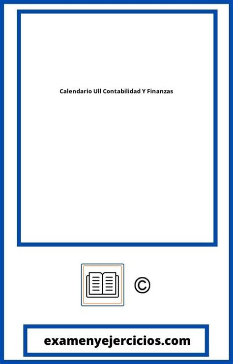 Calendario Examenes Ull Contabilidad Y Finanzas 2024