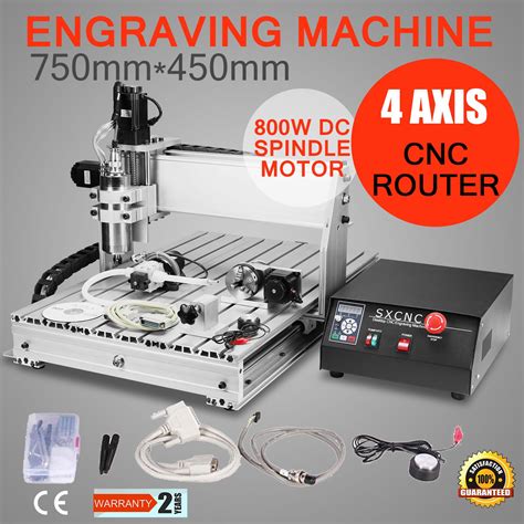 2019 4 AXIS USB Cnc Engraving Machine 6040 W 800W Spindle With Four