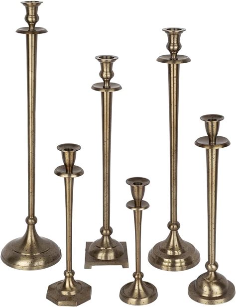 Buy Koyal Wholesale Tall Mismatched Taper Candlestick Holders Set Of 6 Taper Candle Holder