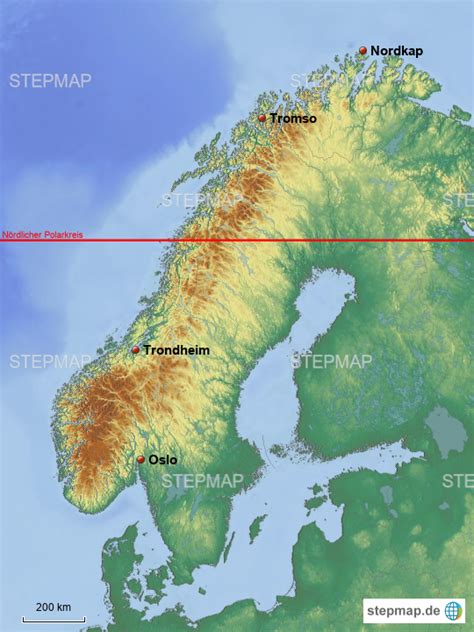 Polarkreis Norwegen Karte Karte