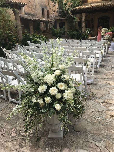 Our Urn At The Start Of The Aisle Up To The Ceremony Full Of Fantastic