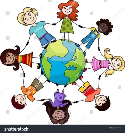 Children Of The World Stock Vector Illustration 60410149 Shutterstock