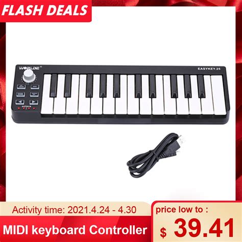 Worlde Teclado Midi Del Controlador Midi Y De Tamb Grandado