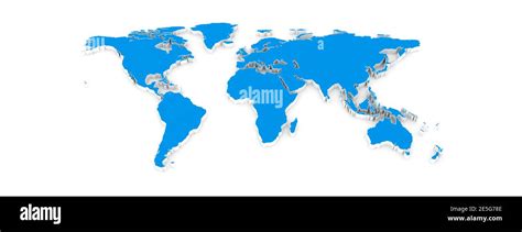 3d World Map Hi Res Stock Photography And Images Alamy