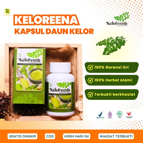 Jual KELOREENA 100 Kapsul Ekstrak Daun Kelor Asli Original 50 Kapsul