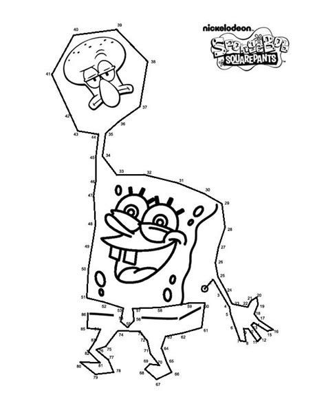 Spongebob Connect The Dots Picture By Oddred496 On Deviantart