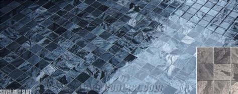 Silver Grey Slate Swimming Pool Tiles From India StoneContact