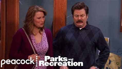 Ron Swanson Tells Diane He Loves Her Parks And Recreation Youtube