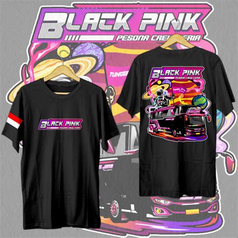 Satset Kaos Kaos Busmania Tunggal Jaya Blackpink Cotton Combed S