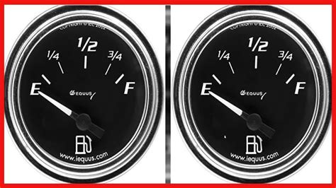 Equus 7362 2 Fuel Level Gauge Chrome With Black Dial MOI Shop YouTube