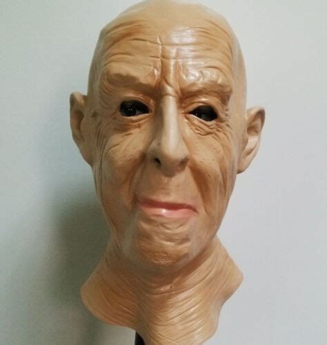 Realistic Old Man Mask Latex Male Disguise Halloween Fancy Dress Oap