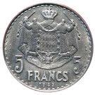 Francs Louis Ii Aluminium Monaco Numista