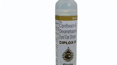 Cipla Ciplox D Ear Drops Packaging Type Dropper Packaging Size 10