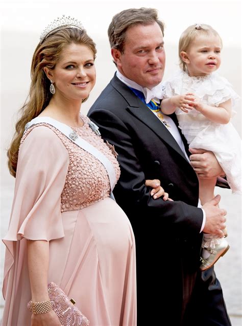 Photo La princesse Madeleine de Suède enceinte son mari Christopher