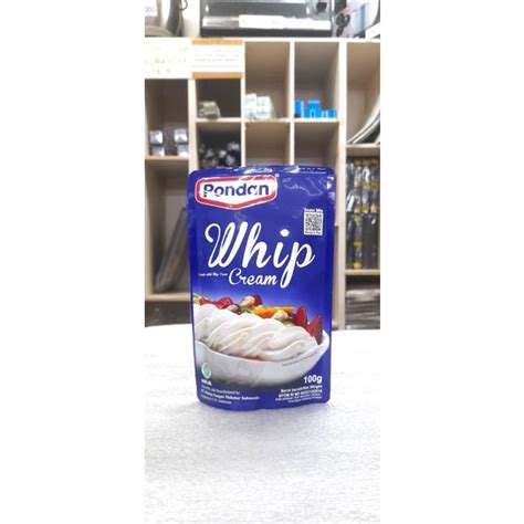 Jual Pondan Whip Cream Bubuk Whip Cream Powder 100gr Shopee Indonesia