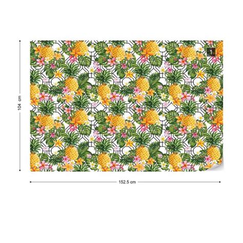 Fotobehang Modern Tropical Pattern Vel Cm X Cm Gr M