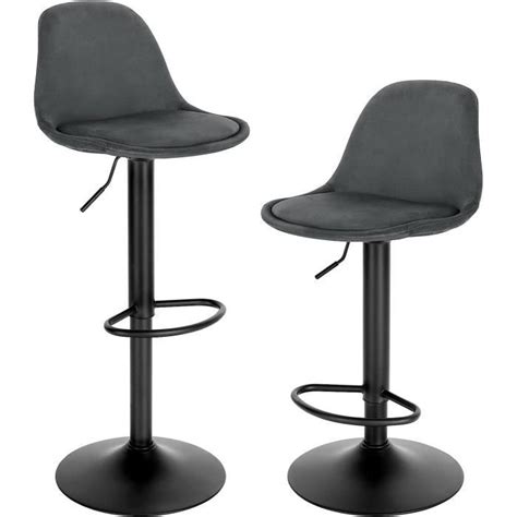 EUGAD Tabouret Bar Lot De 2 Chaise Pivotante Tabouret De Bistrot