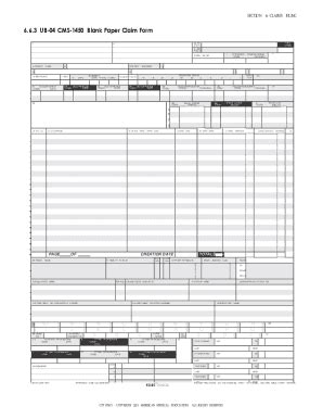 Fillable Online UB 04 CMS 1450 Claim Form Completion Instructions For