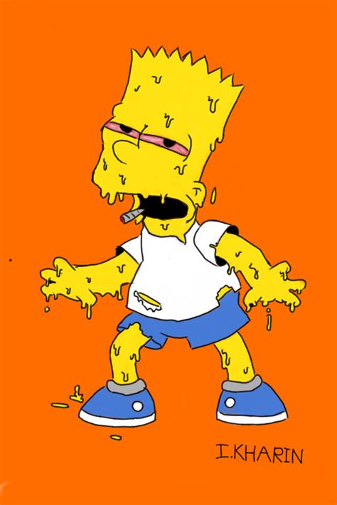 Bart Simpson Smoke By Slackon On Deviantart