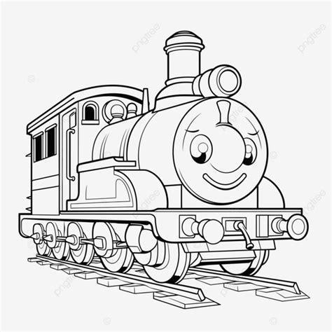 Image Du Dessin Animé De Thomas Et Ses Amis Dun Train Coloriage Contour