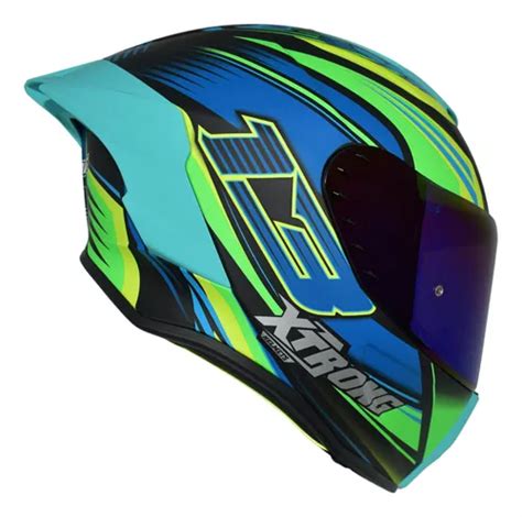 Casco Integral Xtrong Xtr 820 Firewolf Verde Moteros