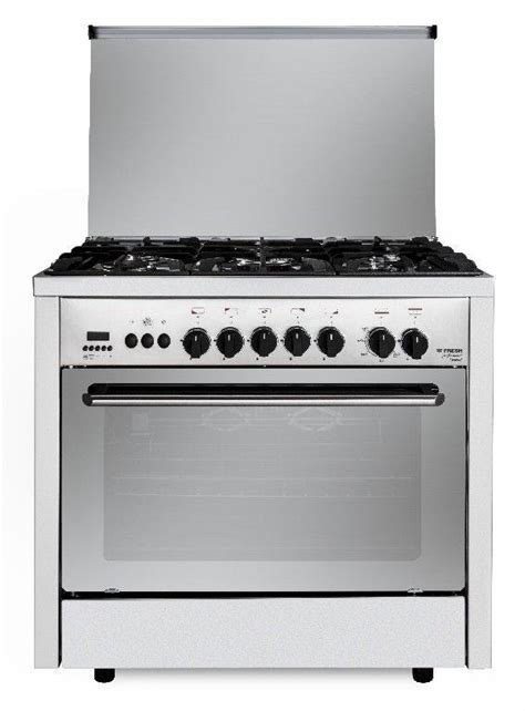 Fresh Digital Gas Cooker With Grill And Oven 5 Burners 90 Cm