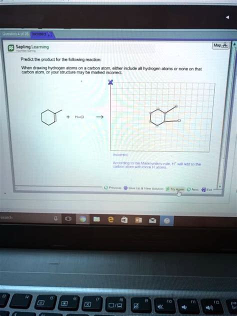 SOLVED Predict The Product Of The Following Reaction When Drawing