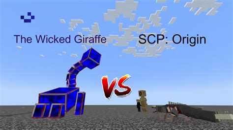 The Wicked Giraffe Vs Scp Origin Mob Battle Minecraft Youtube