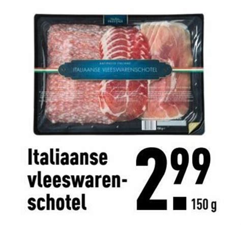 Italiaanse Vleeswaren Schotel G Aanbieding Bij Aldi