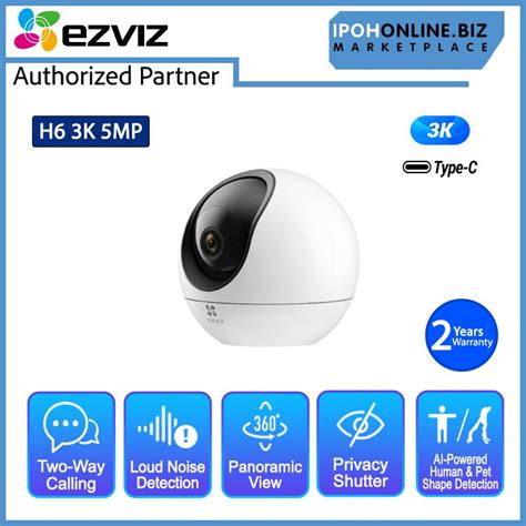 Ezviz H Mp K Dual Band Ghz Smart Home Wi Fi Cctv Camera Type C