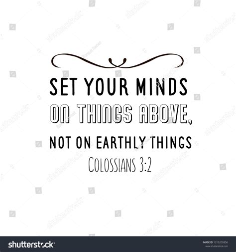 Set Your Minds On Things Above เวกเตอรสตอก ปลอดคาลขสทธ