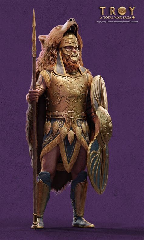 ArtStation Total War Troy Rhesus Character Aesthetic Fantasy