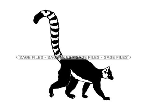 Lemur 2 SVG Lemur SVG Lemur Clipart Lemur Files For Etsy