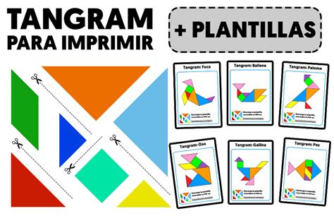 Tangram Para Ni Os Plantilla Recortable Fichas