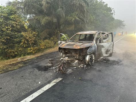 Pekerja Kilang Maut Motosikal Terseret Terbakar