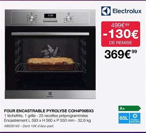 Promo Four Encastrable Pyrolyse Eletrolux Chez Costco ICatalogue Fr