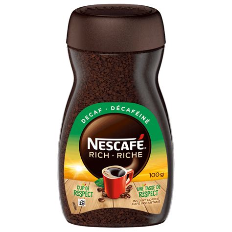 NescafÉ Rich Decaf Instant Coffee Nestlé Canada