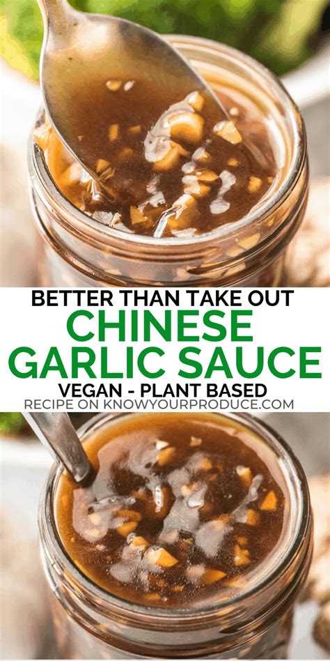 This Chinese Garlic Sauce Is Perfect For Your Stir Fry Dipping Even With Veggies Over Rice Or