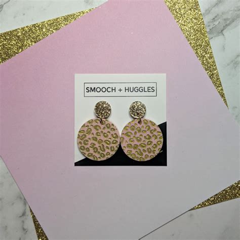 Sweet Sassy Leopard Print Acrylic Earrings Smooch Huggles